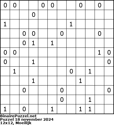 Binaire Puzzel