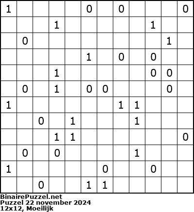 Binaire Puzzel