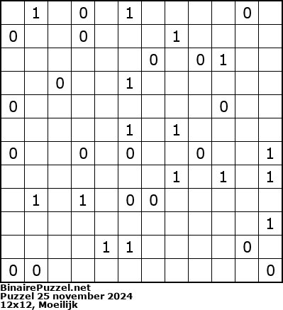 Binaire Puzzel