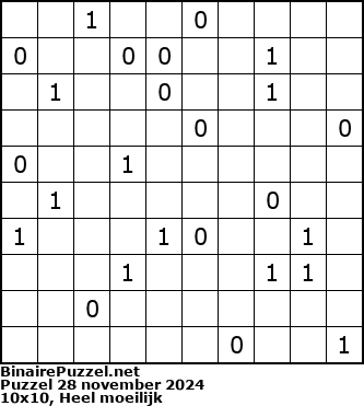 Binaire Puzzel