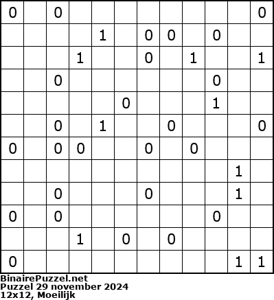 Binaire Puzzel