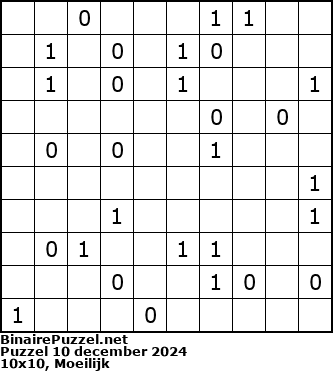Binaire Puzzel