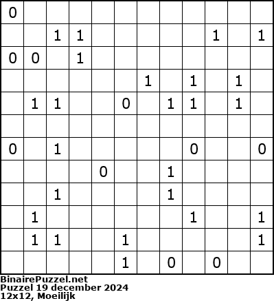 Binaire Puzzel