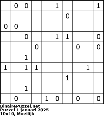 Binaire Puzzel