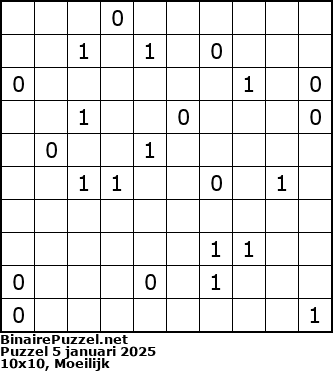 Binaire Puzzel
