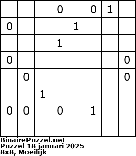 Binaire Puzzel