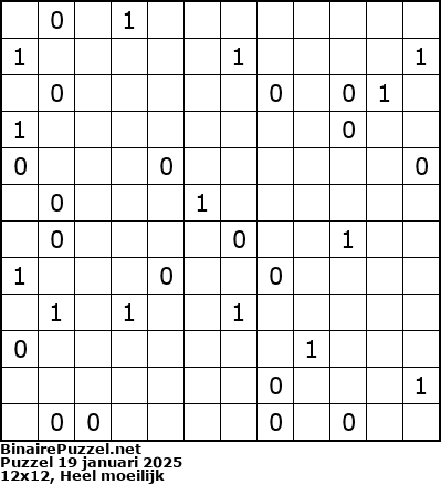Binaire Puzzel