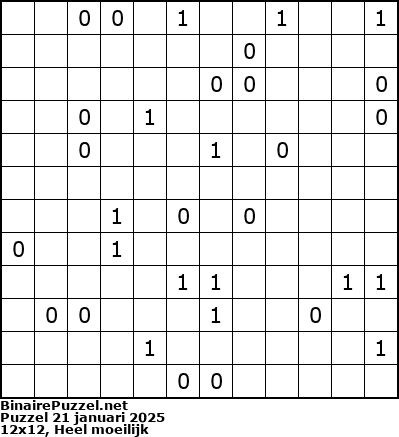 Binaire Puzzel