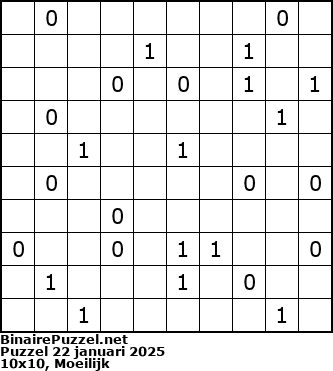 Binaire Puzzel
