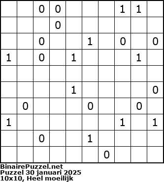 Binaire Puzzel