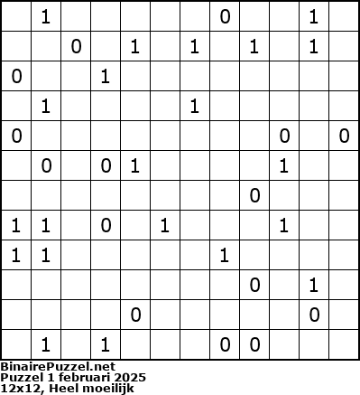 Binaire Puzzel