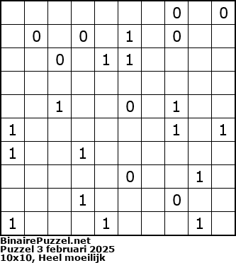 Binaire Puzzel