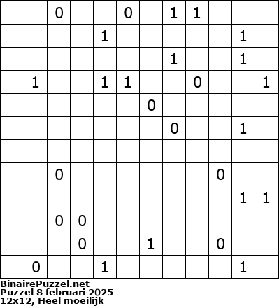 Binaire Puzzel