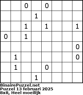 Binaire Puzzel