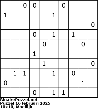 Binaire Puzzel