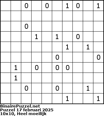 Binaire Puzzel