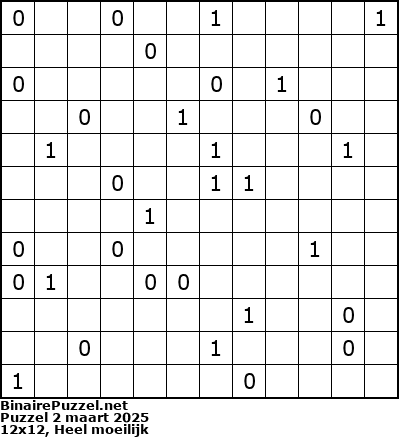 Binaire Puzzel