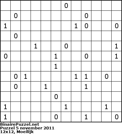 Binaire Puzzel