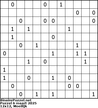 Binaire Puzzel