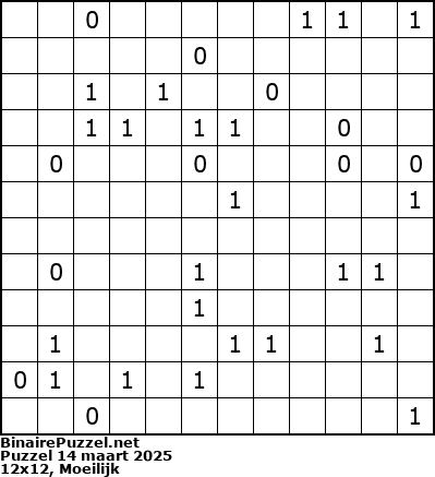 Binaire Puzzel