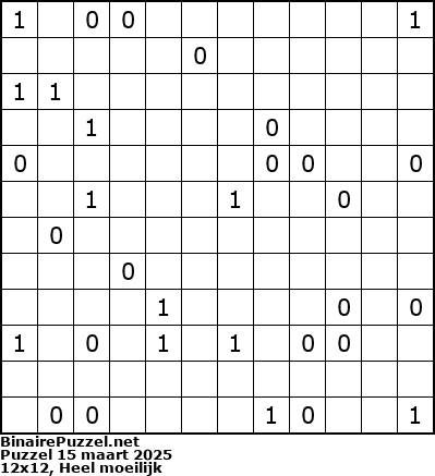 Binaire Puzzel