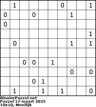 Binaire Puzzel
