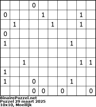 Binaire Puzzel