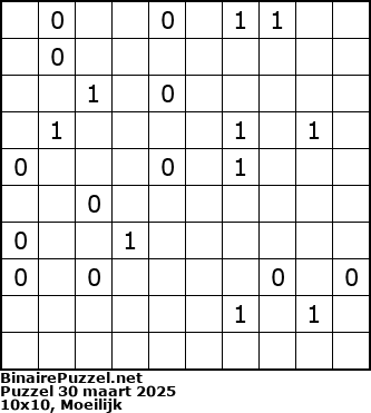 Binaire Puzzel