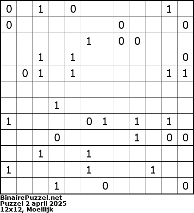 Binaire Puzzel