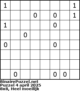 Binaire Puzzel
