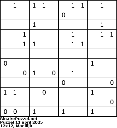 Binaire Puzzel
