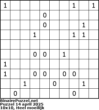 Binaire Puzzel