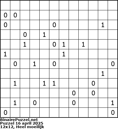 Binaire Puzzel