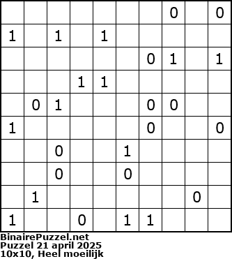Binaire Puzzel