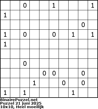 Binaire Puzzel