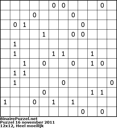 Binaire Puzzel