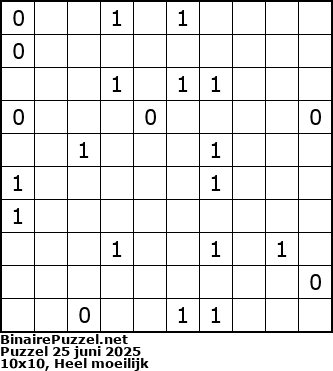 Binaire Puzzel