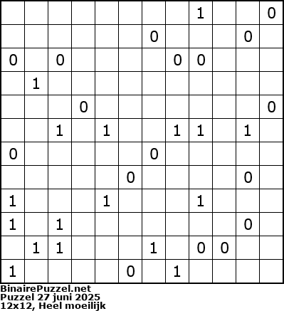 Binaire Puzzel