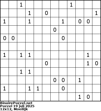 Binaire Puzzel