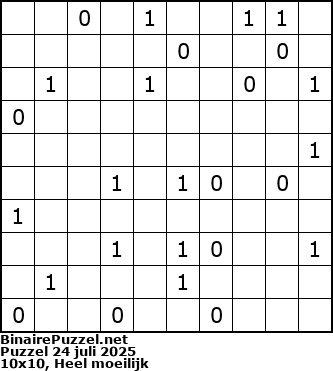 Binaire Puzzel