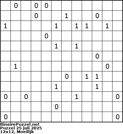 Binaire Puzzel