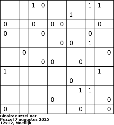 Binaire Puzzel