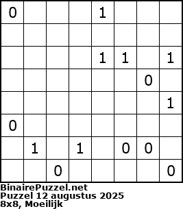 Binaire Puzzel
