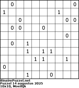 Binaire Puzzel