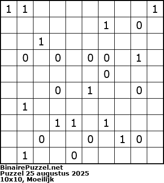 Binaire Puzzel