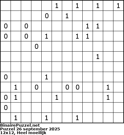 Binaire Puzzel