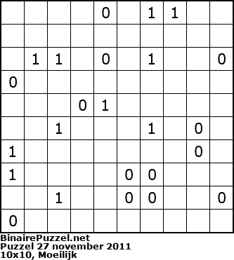 Binaire Puzzel