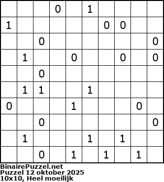 Binaire Puzzel