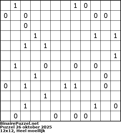 Binaire Puzzel