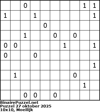 Binaire Puzzel